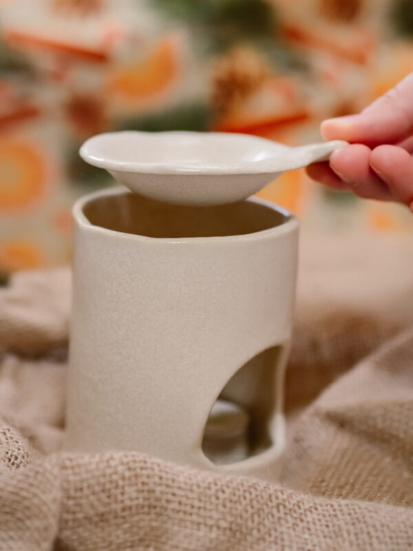 Ceramiczny kominek do wosku - Przyklejeni